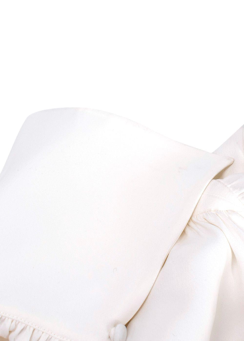 Khaite White Connie Midi Dress