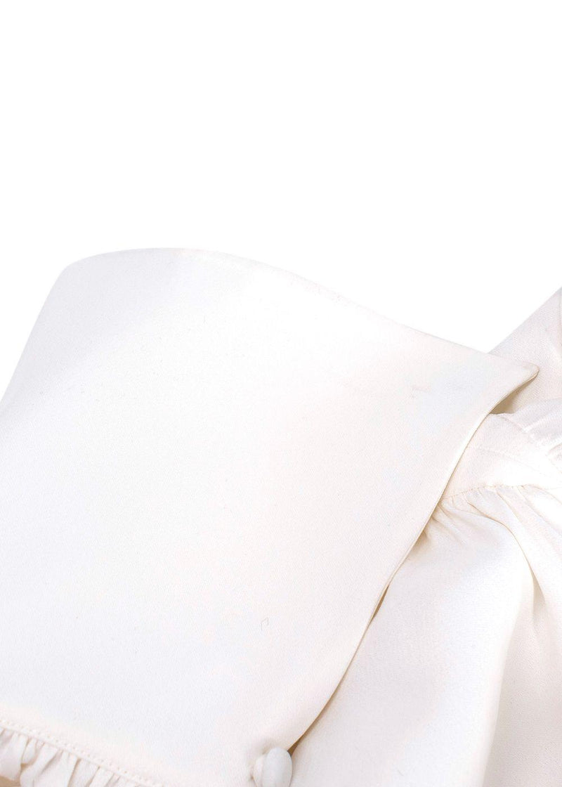 Khaite White Connie Midi Dress