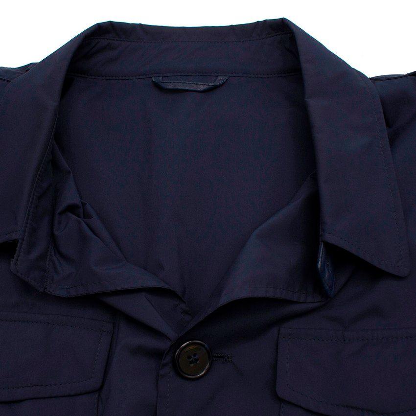 navy nylon lightweight jacket