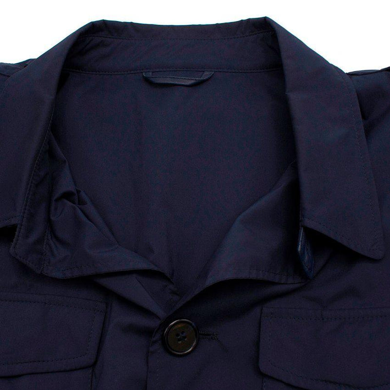 navy nylon lightweight jacket
