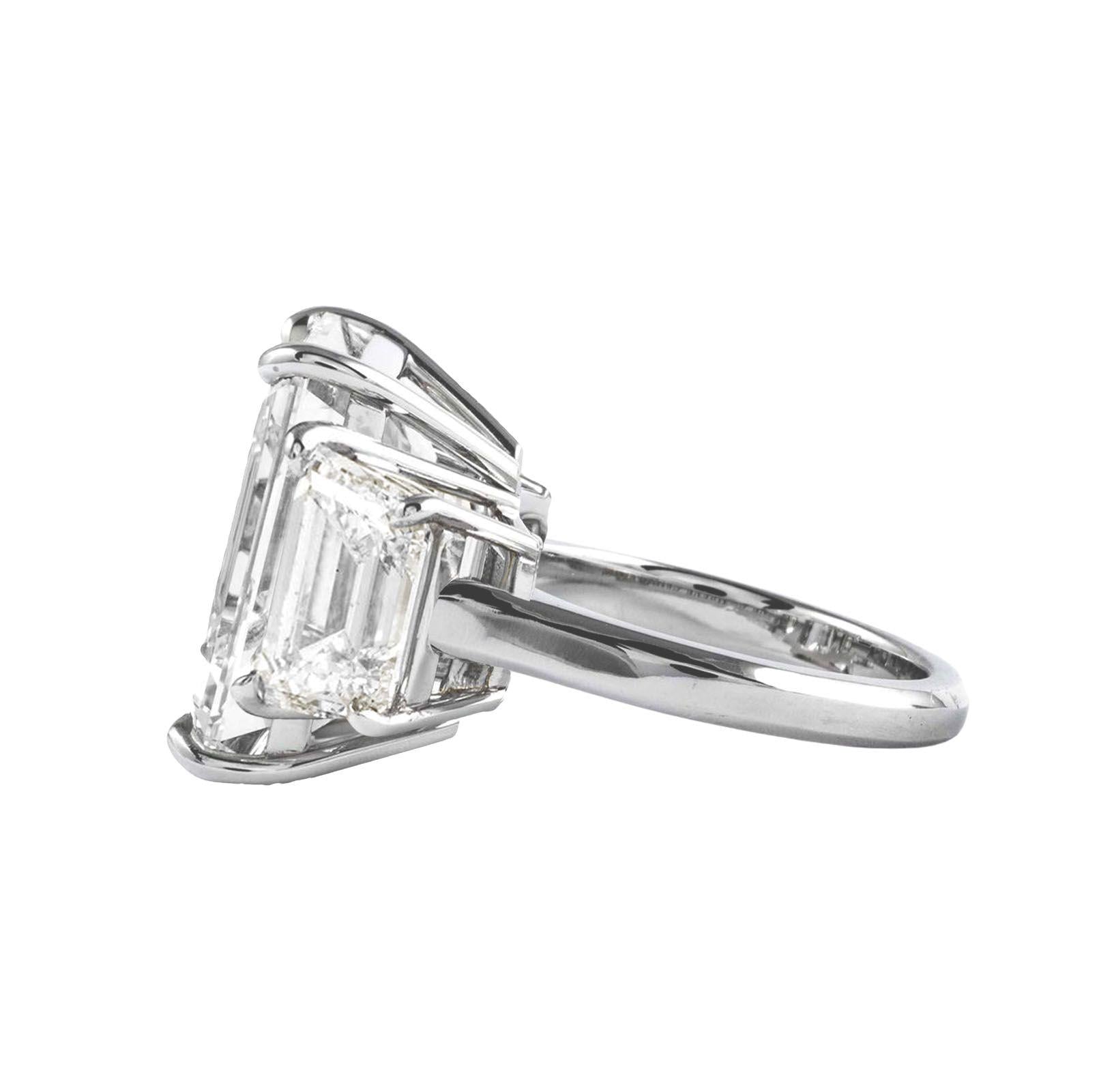 Verde 5ct IGI Certified Lab Grown Emerald Cut Diamond Ring