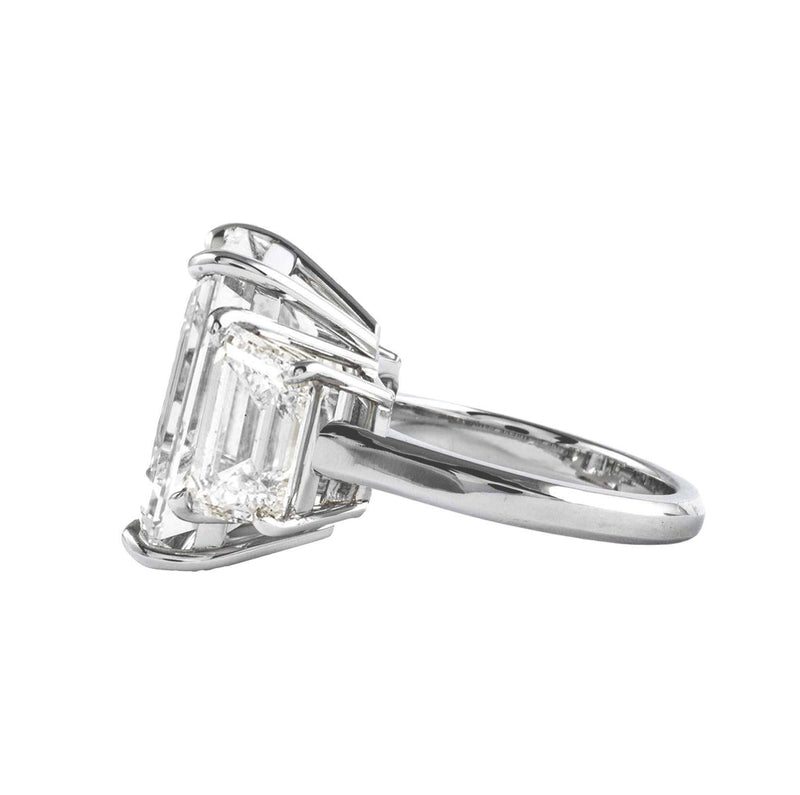 Verde 5ct IGI Certified Lab Grown Emerald Cut Diamond Ring