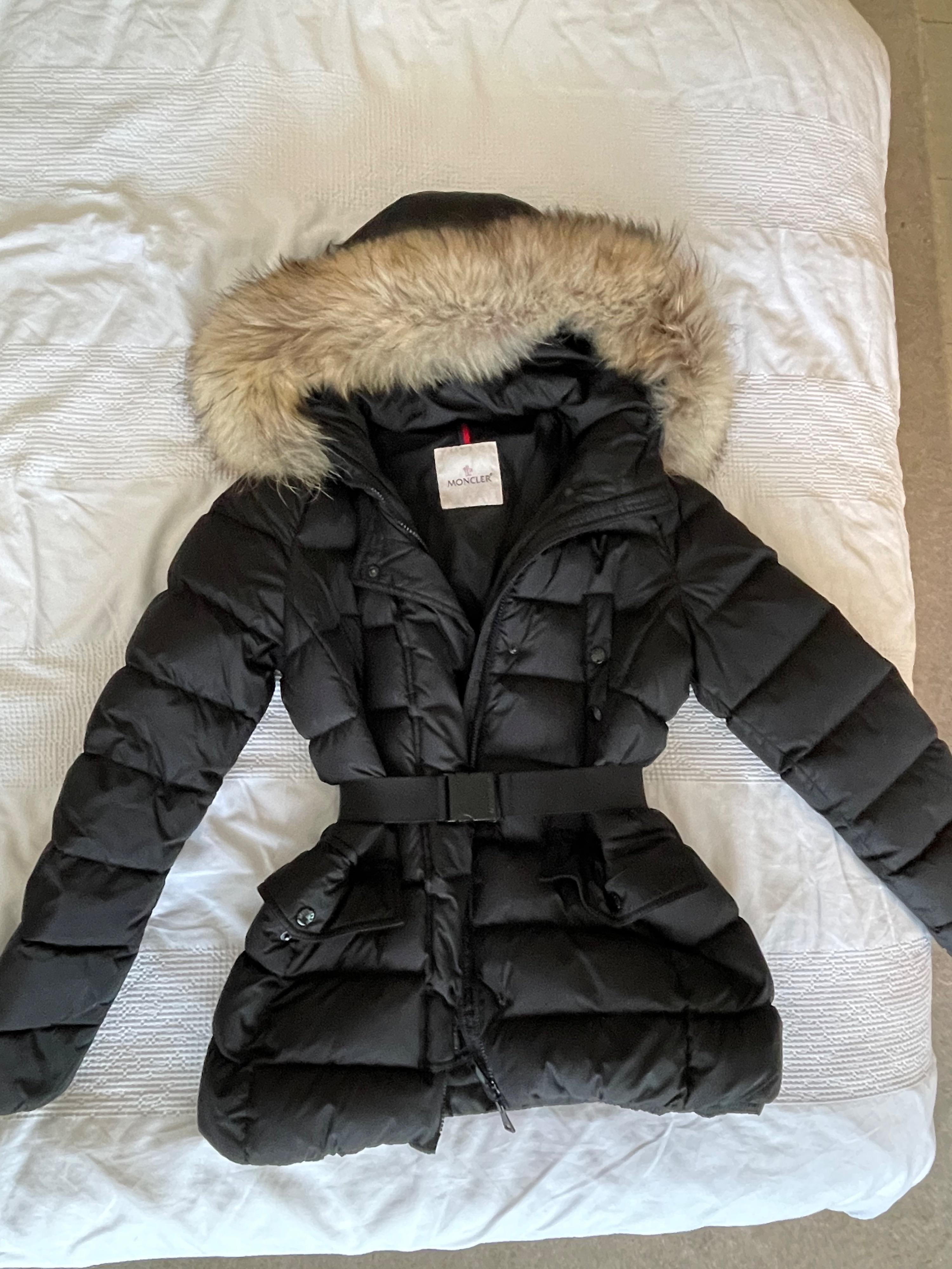 Moncler Black Down Puffer Coat
