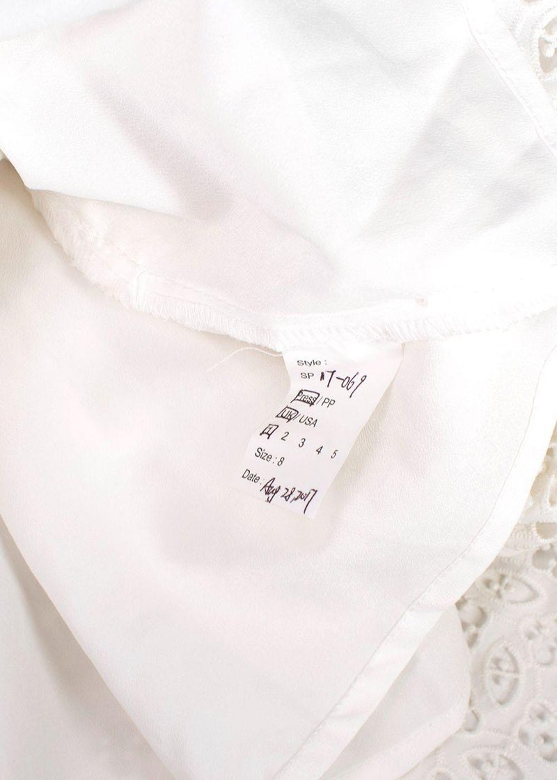 White Broderie Anglaise Dress