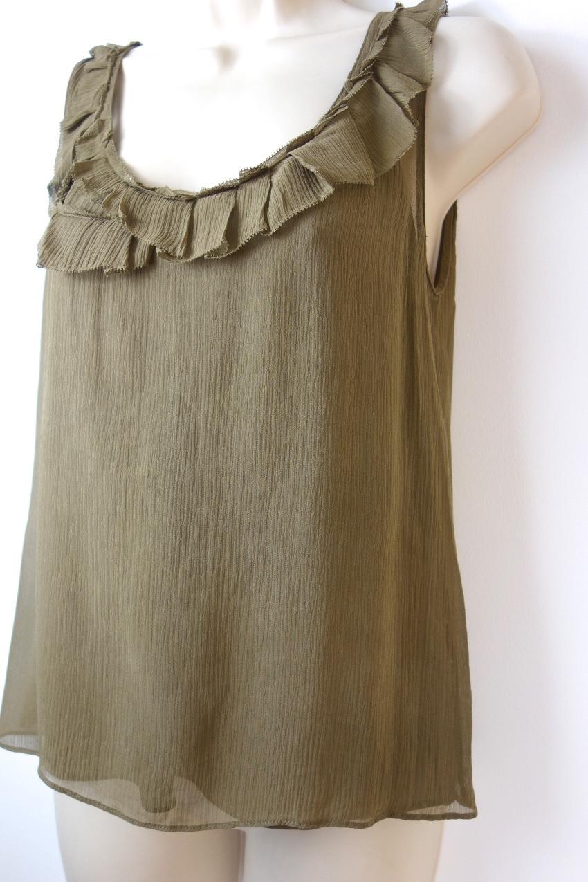 Burberry Brit Silk Chiffon Top