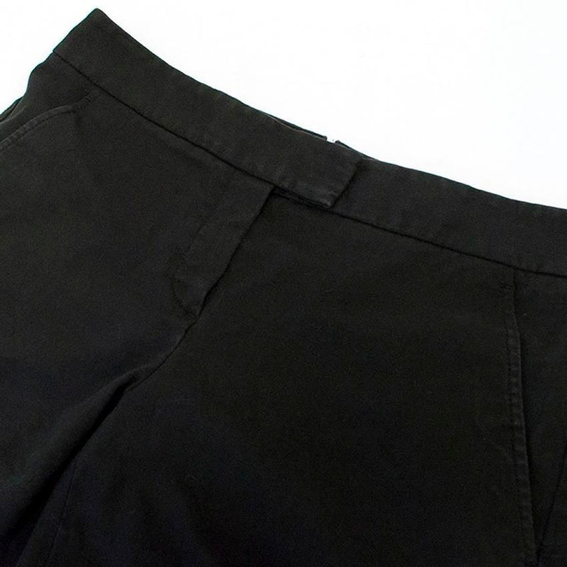 Theory washed black mini shorts