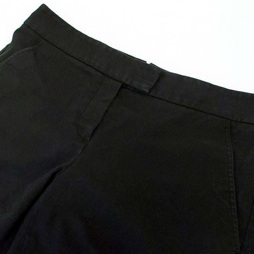 Theory washed black mini shorts