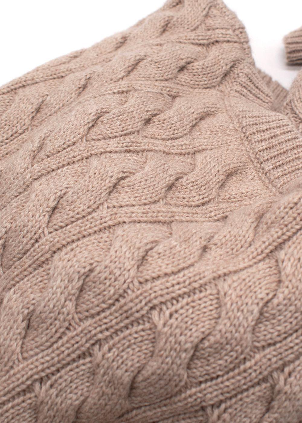 Christopher Esber Cropped Cable-knit Underwired Jumper