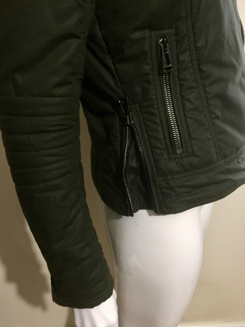 Belstaff Green Outlaw Waxed Biker Jacket