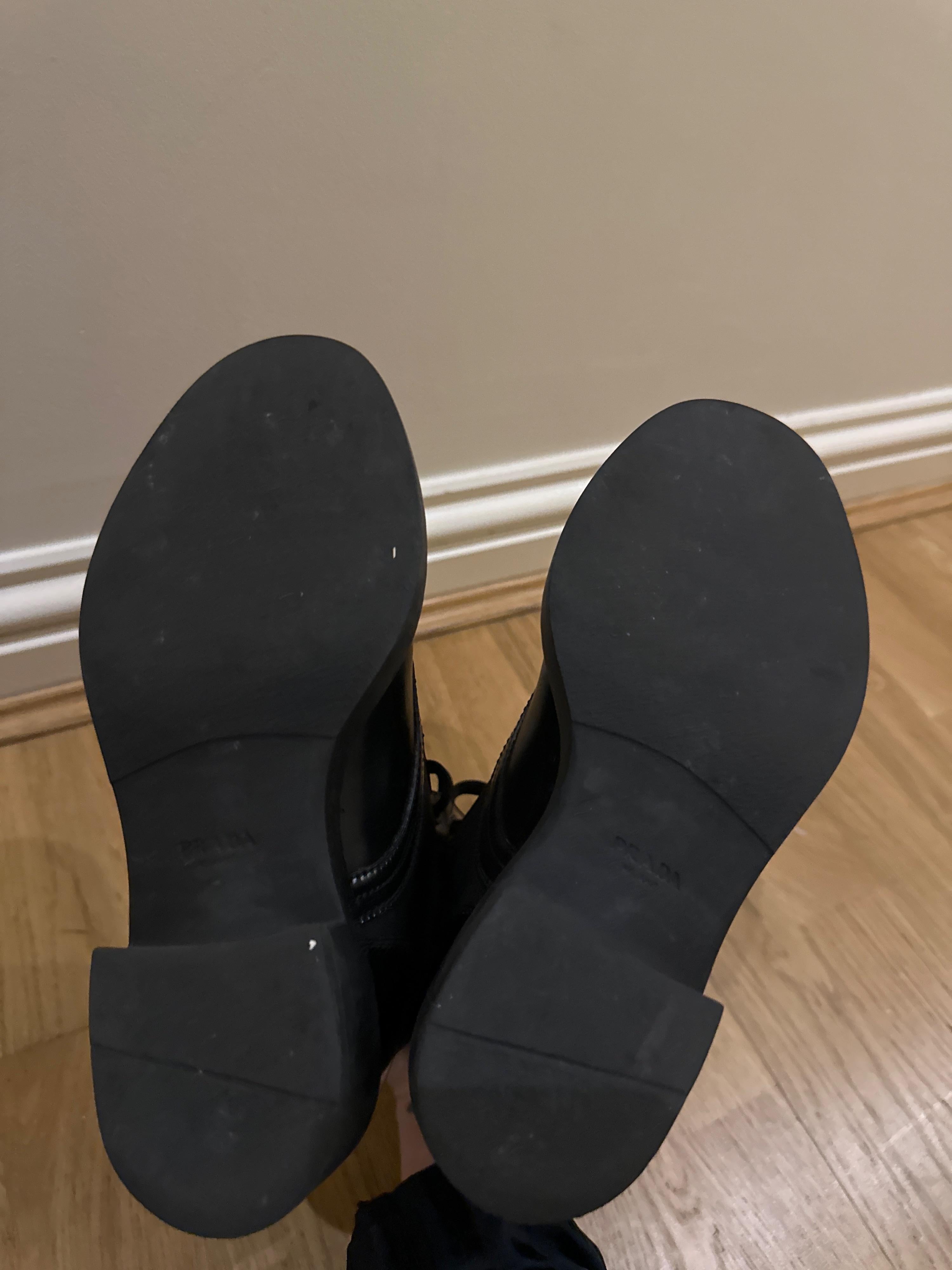 Prada Black Re- Nylon Combat Boots