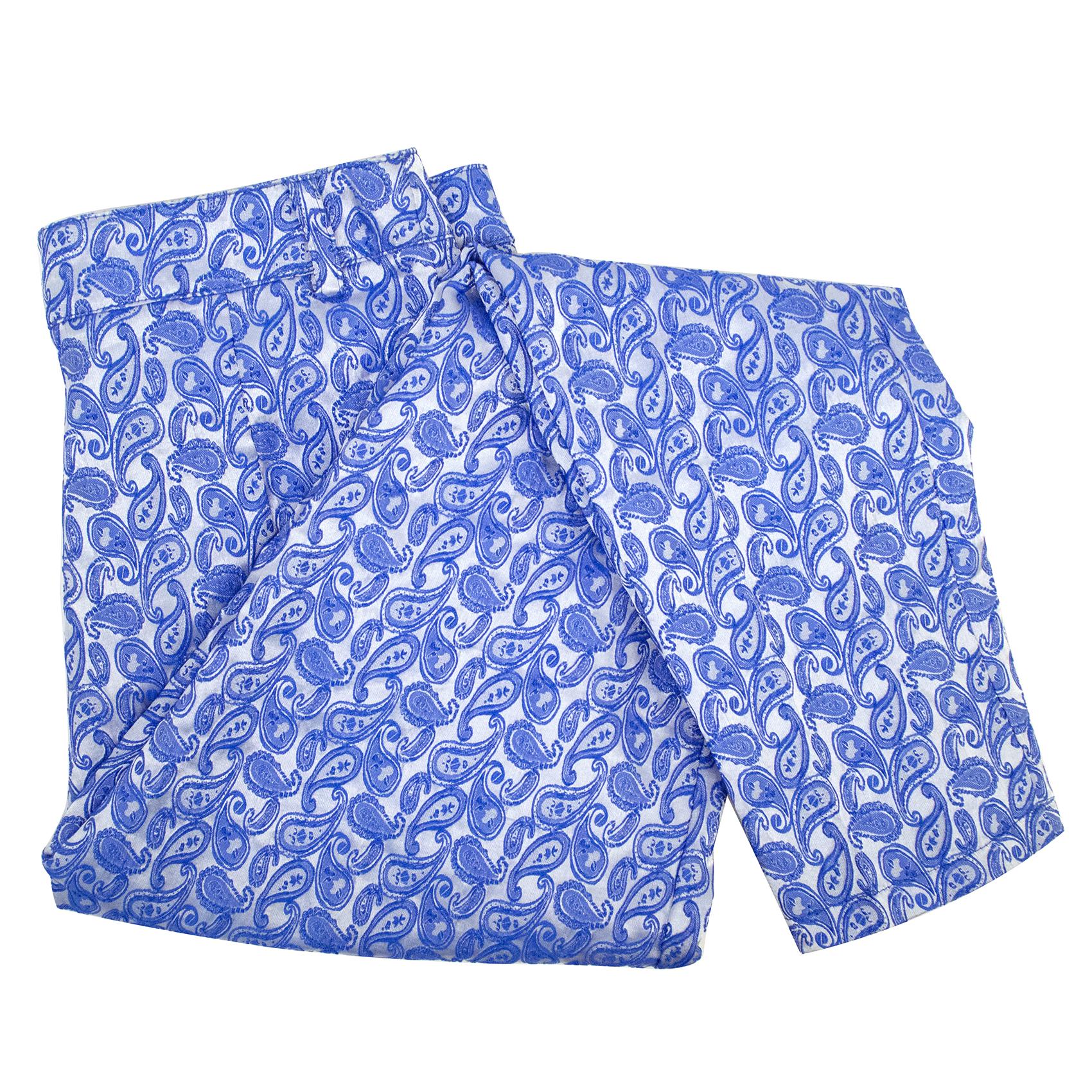 Missguided Blue Paisley Print Trousers