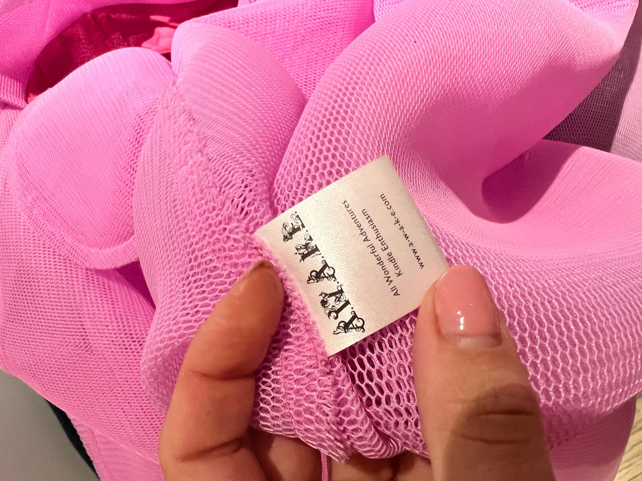Pink Neoprene Net Maxi Dress