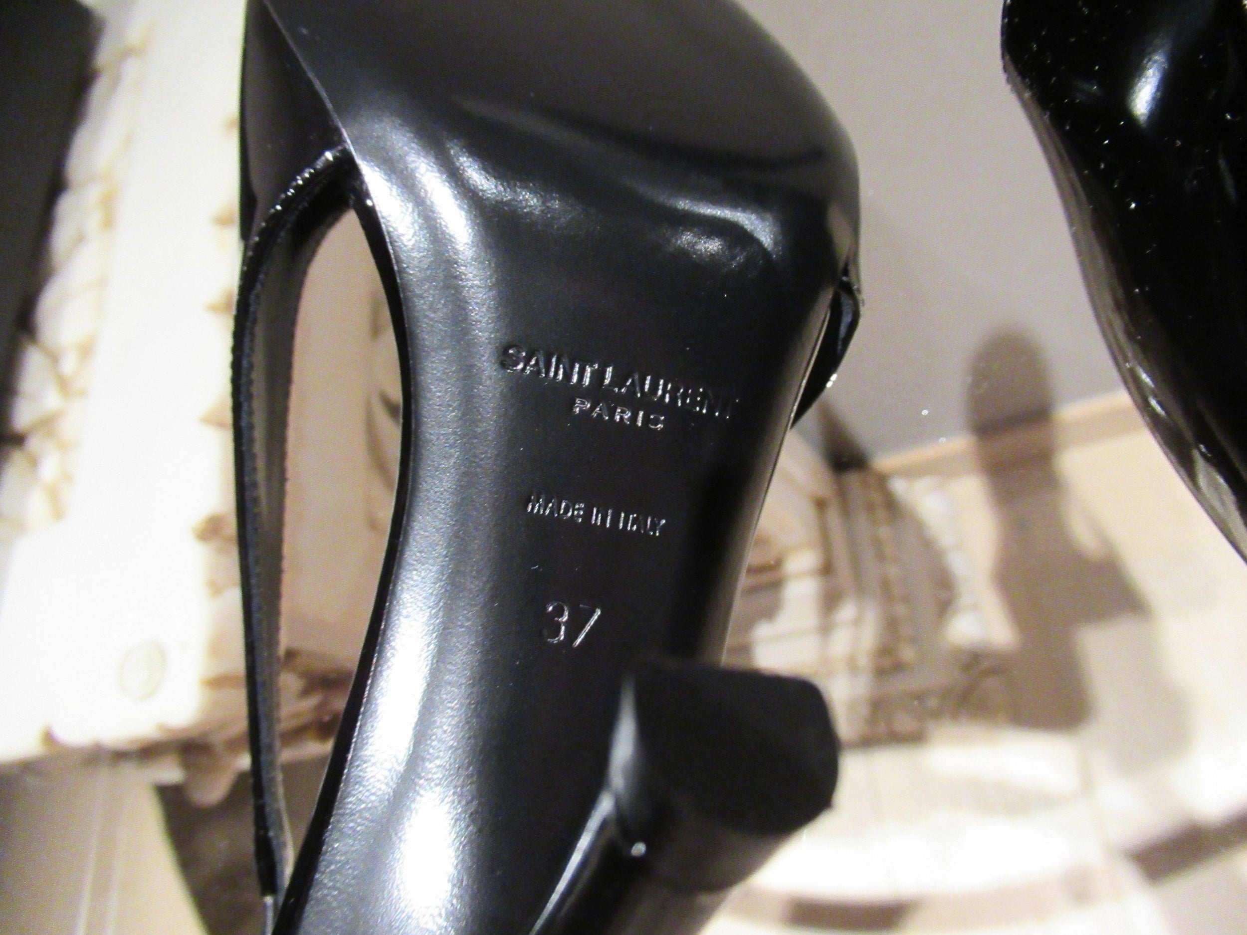 Black Patent Vesper Slingback Pumps