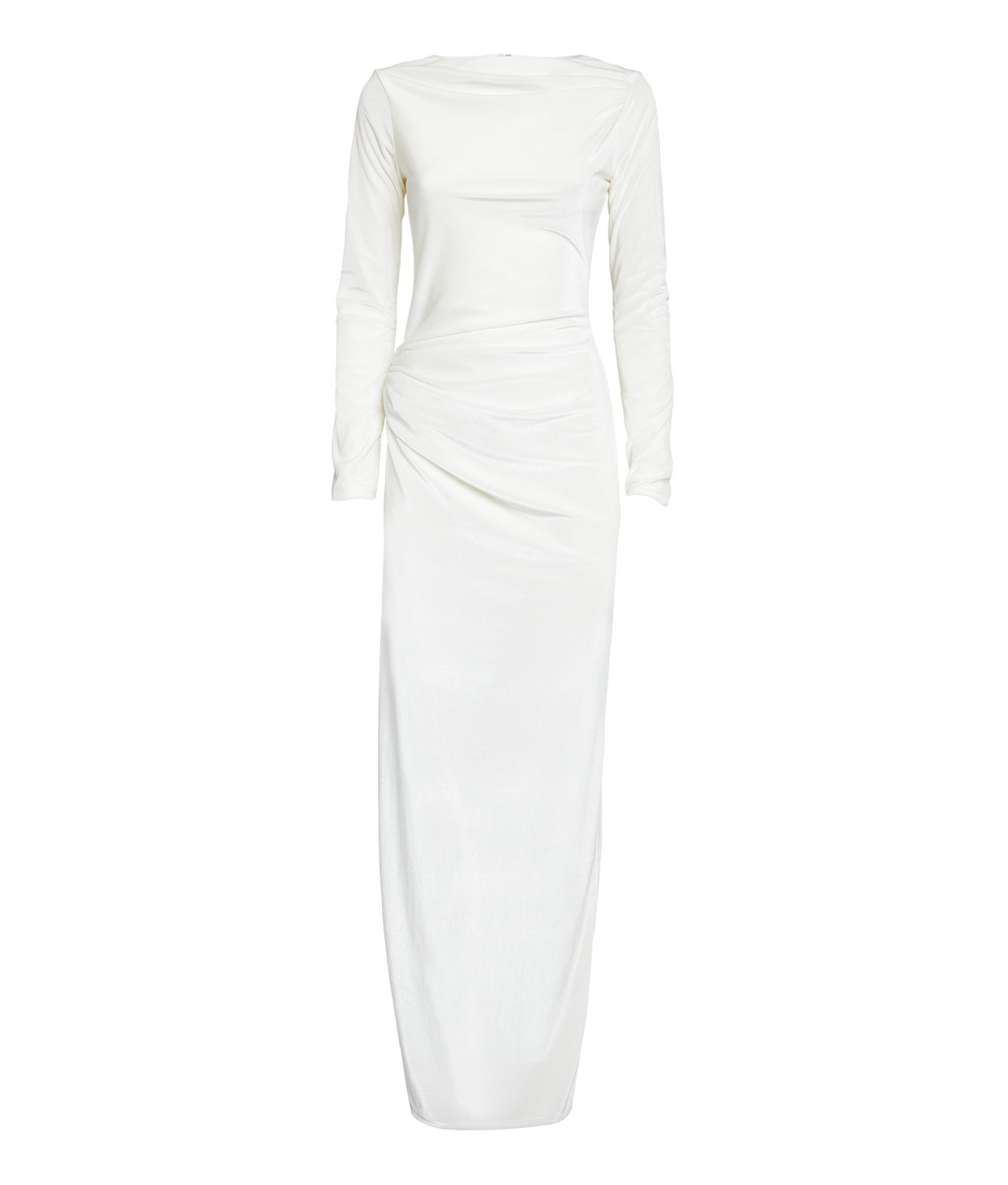 16arlington Nubria Draped Velvet Maxi Dress