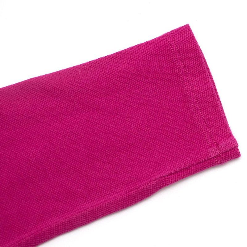 Pink Cotton Long Sleeved Polo