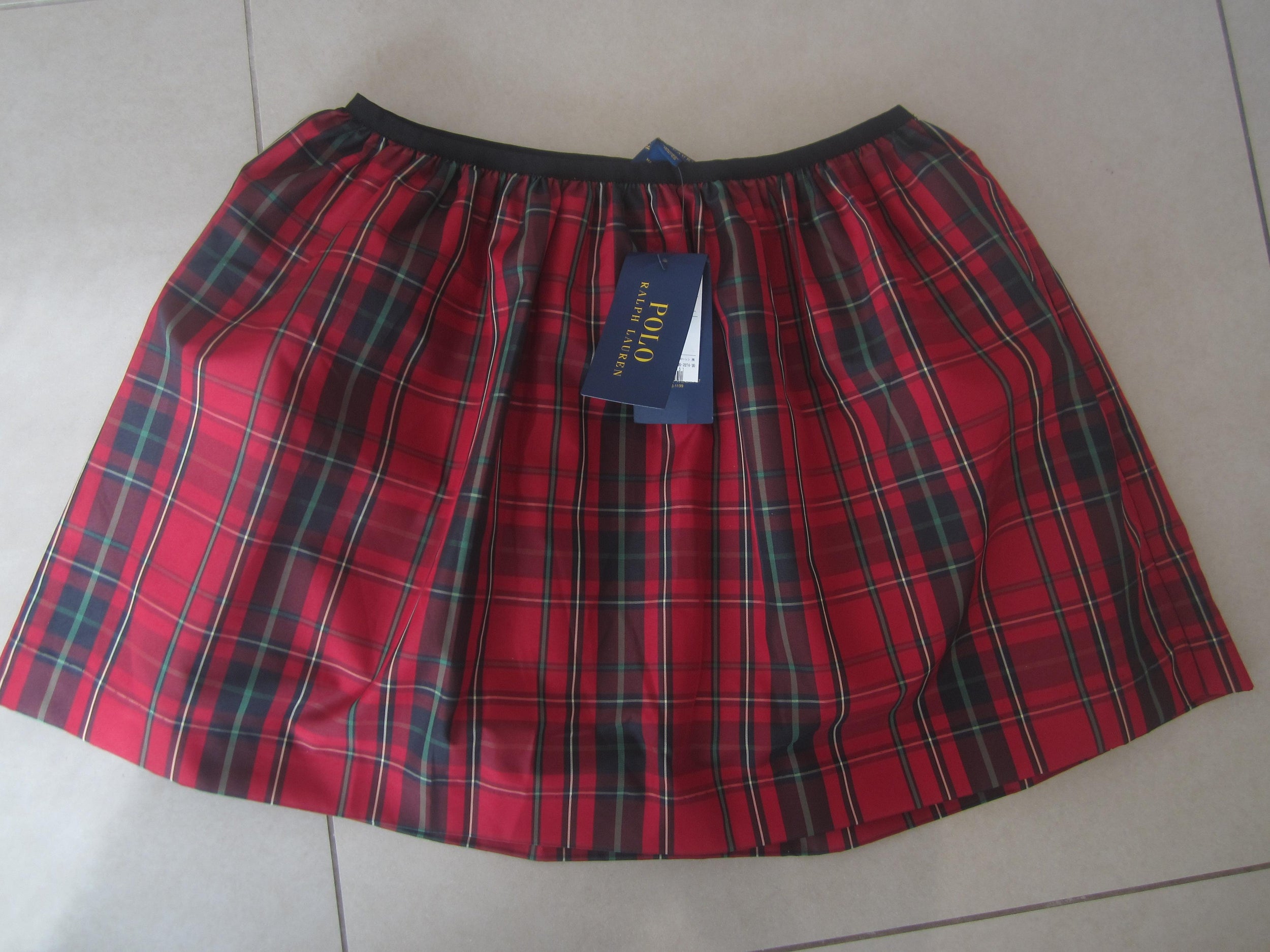 RALPH LAUREN TAFFETA TARTAN SKIRT GIRLS AGE 16