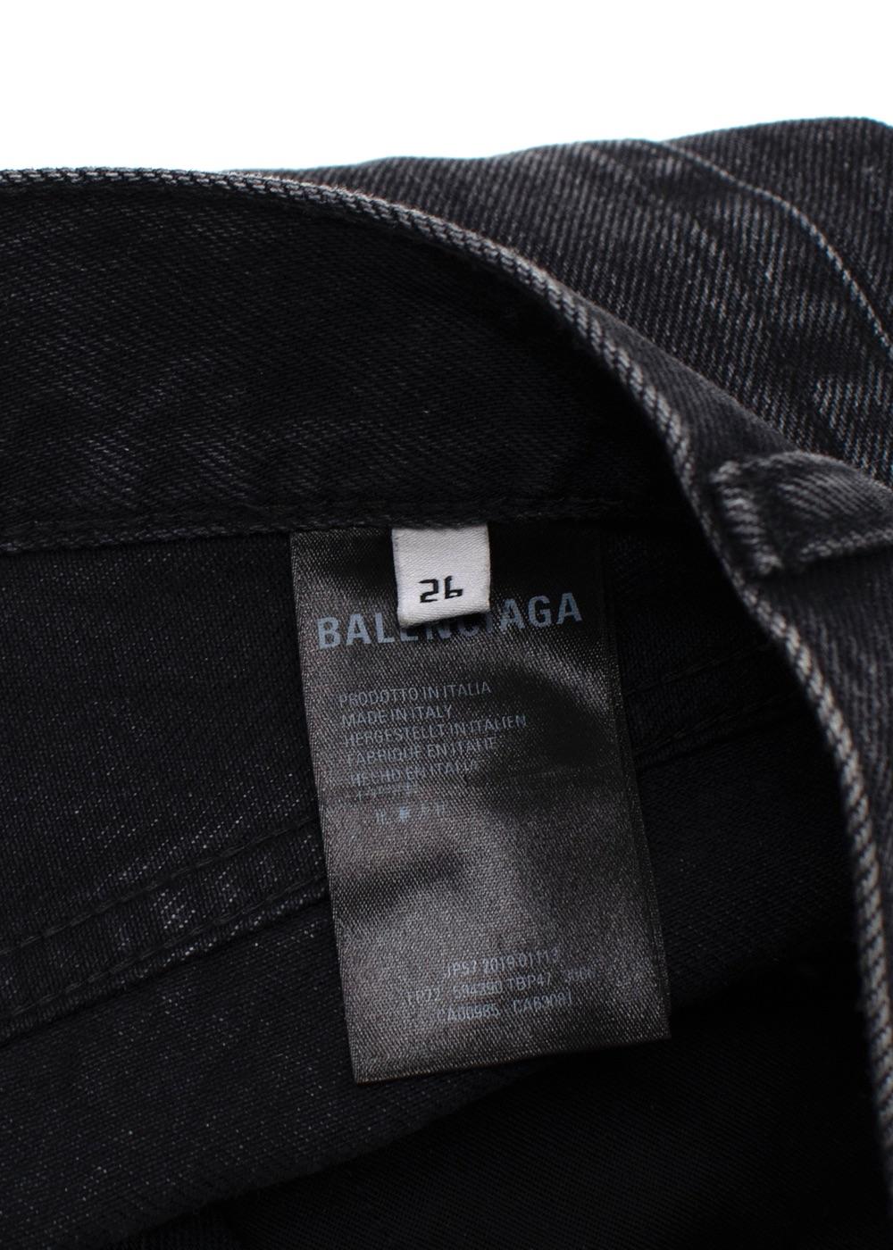 Balenciaga Black Straight Leg Jeans