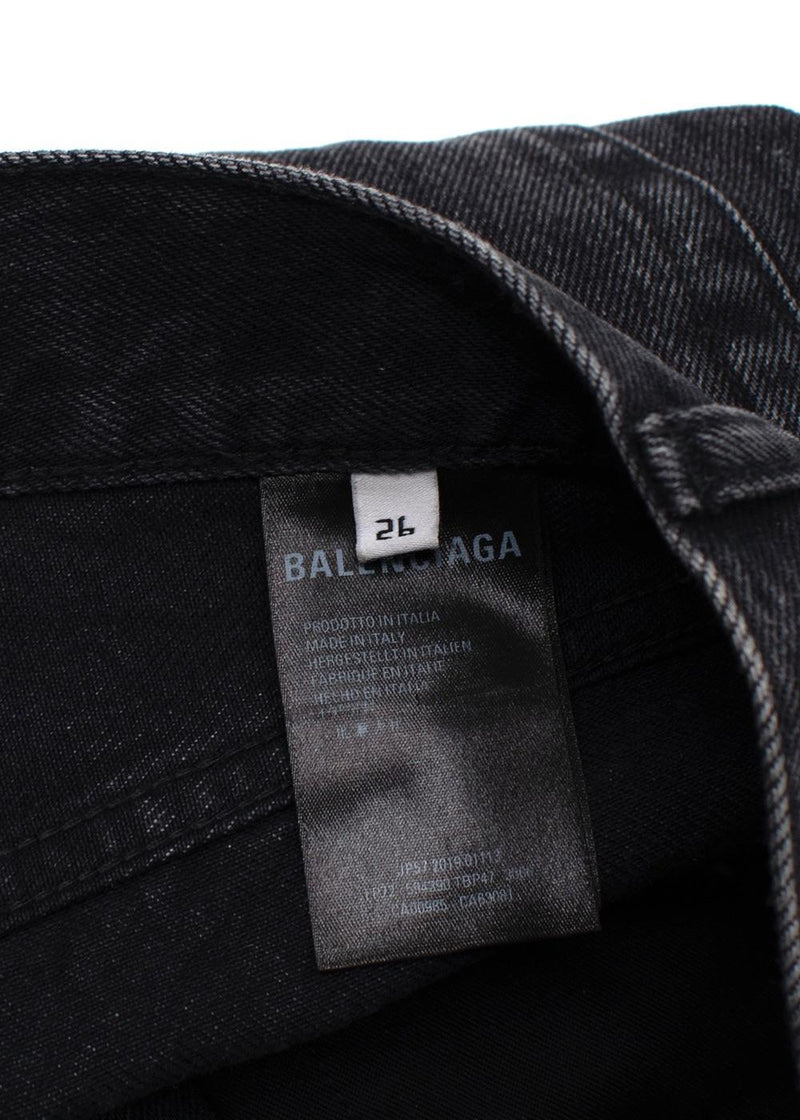 Balenciaga Black Straight Leg Jeans