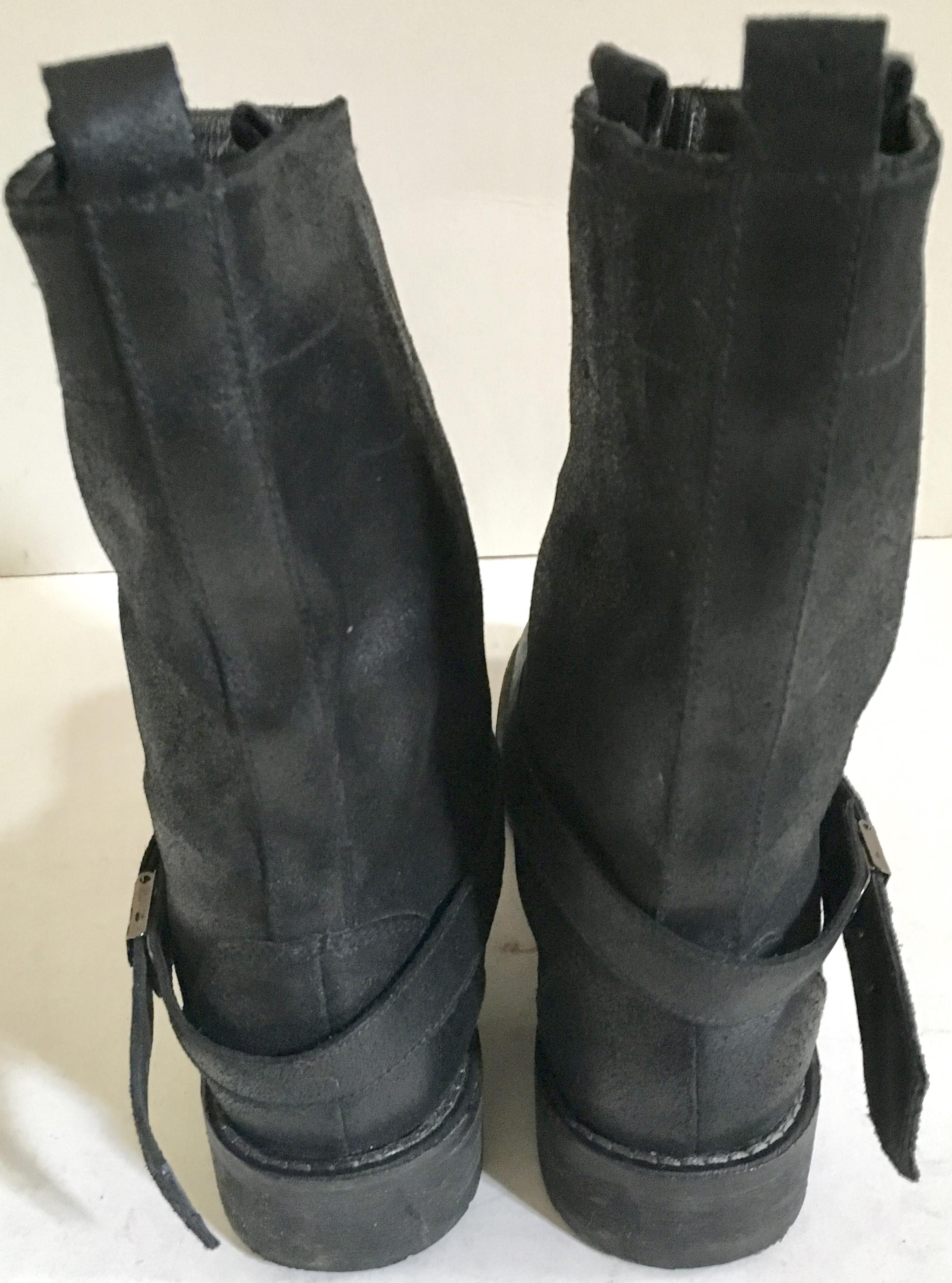 Neil Barrett black mens leather boots