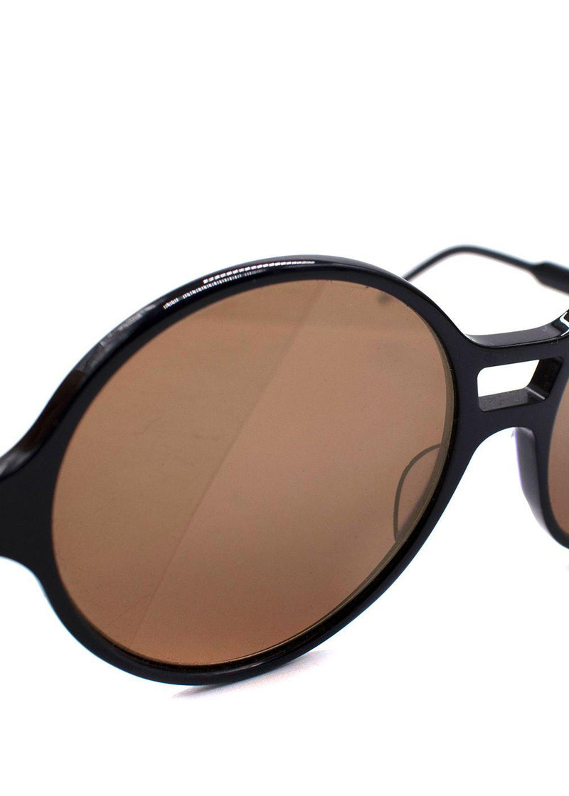 Thom Browne Navy Circular Sunglasses