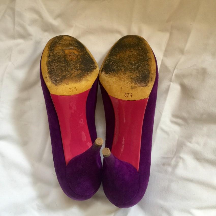 Miu Miu Purple Suede Pumps
