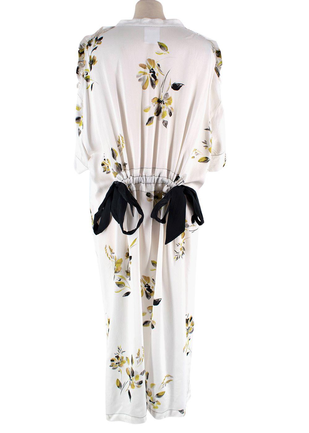 Day Birger & Mikkleson Keira Floral Hammered-Satin Midi Dress