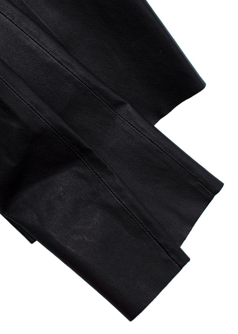 Malene Birger Black Leather Trousers
