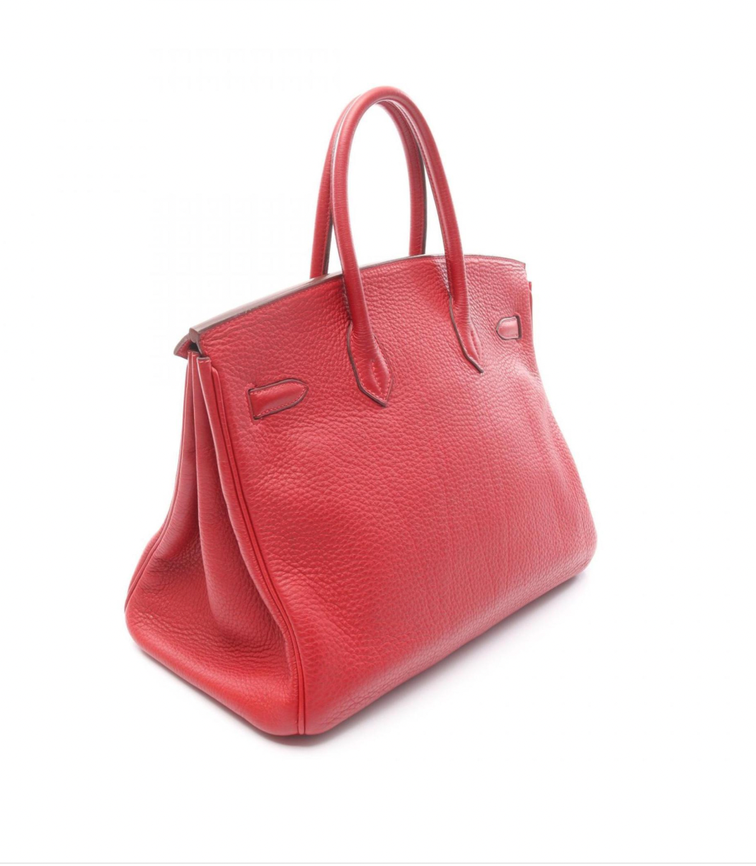 Hermès Birkin 30 Bag in Red Togo Leather with Gold Hardware