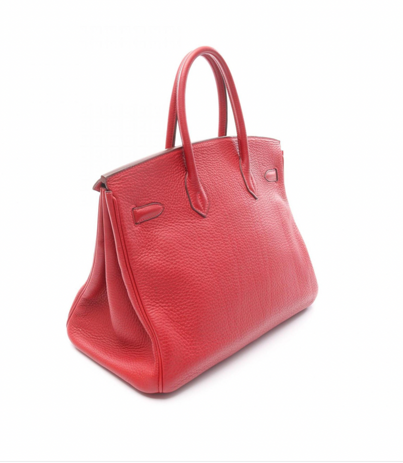 Hermès Birkin 30 Bag in Red Togo Leather with Gold Hardware
