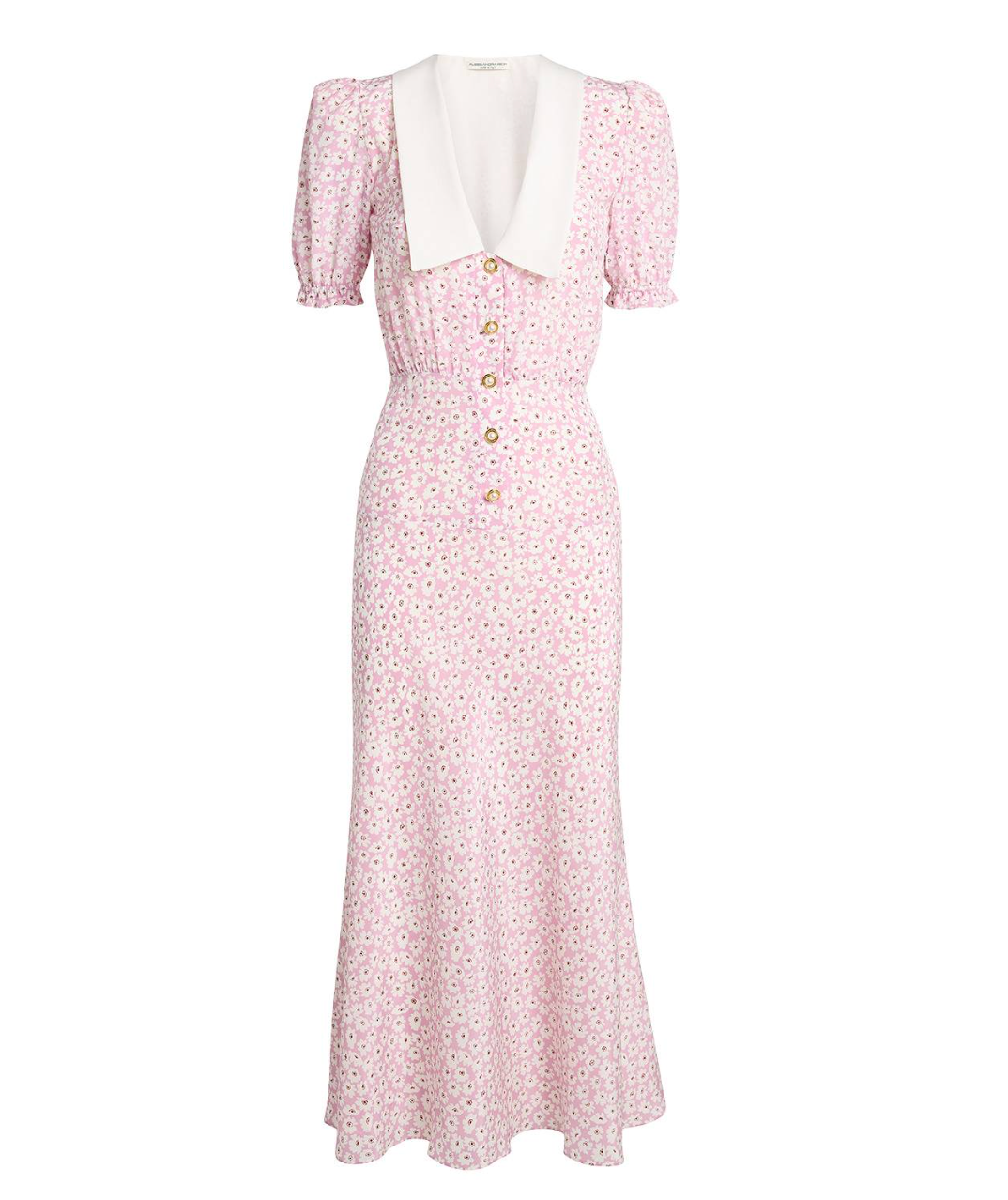 Alessandra Rich Floral Print Midi Dress