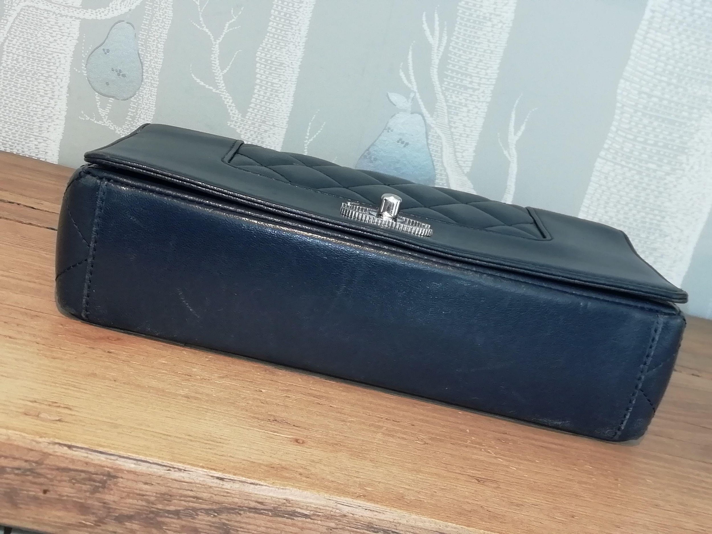 Chanel Blue Mademoiselle Single Flap Bag