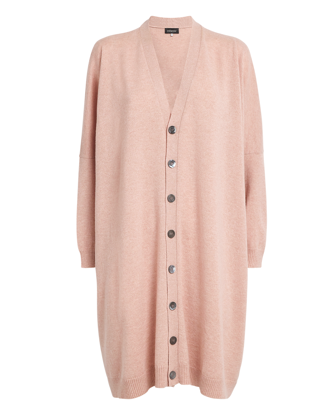Eskandar Cashmere Wide Longline Cardigan