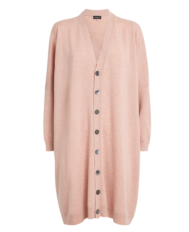 Eskandar Cashmere Wide Longline Cardigan
