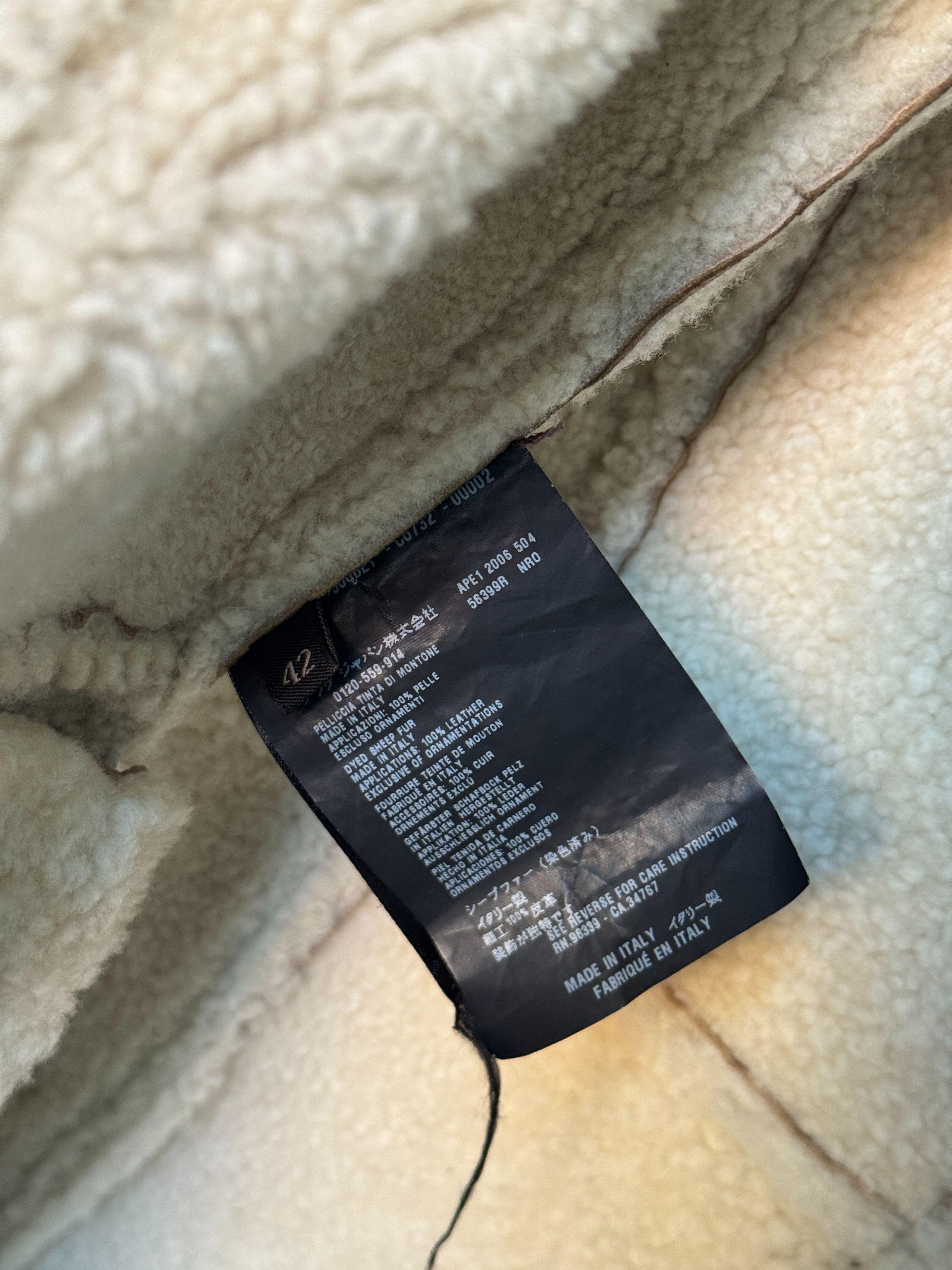 Prada Embellished Shearling Coat