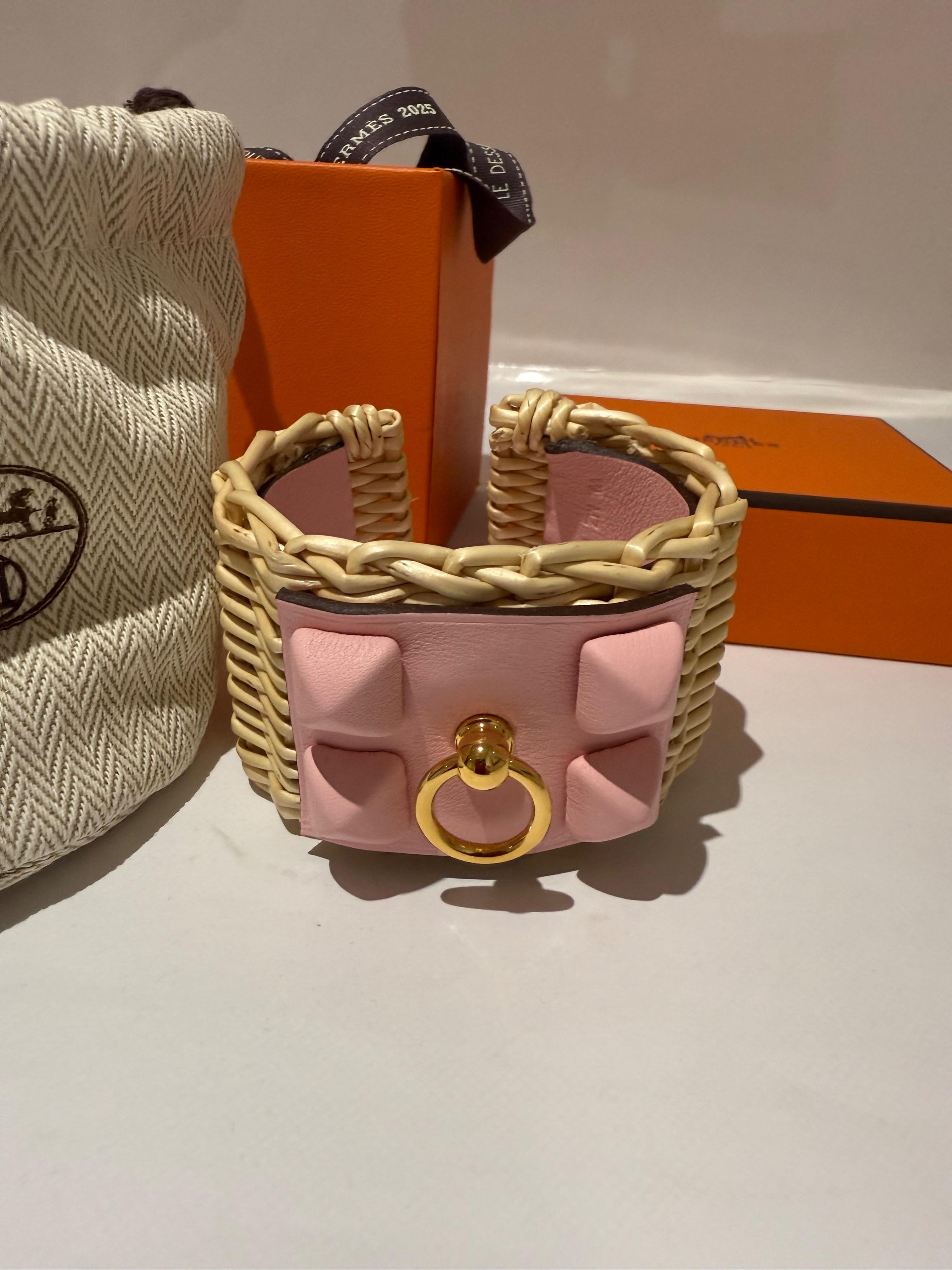 Pink Medor Picnic Sakura cuff bracelet.