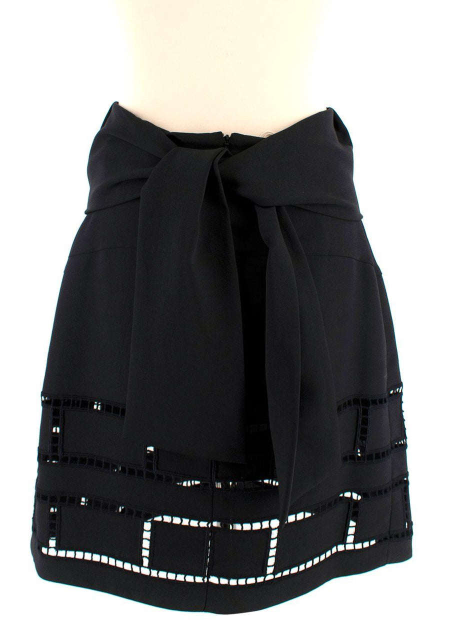 Marni Black Cut-out High Waist Skirt