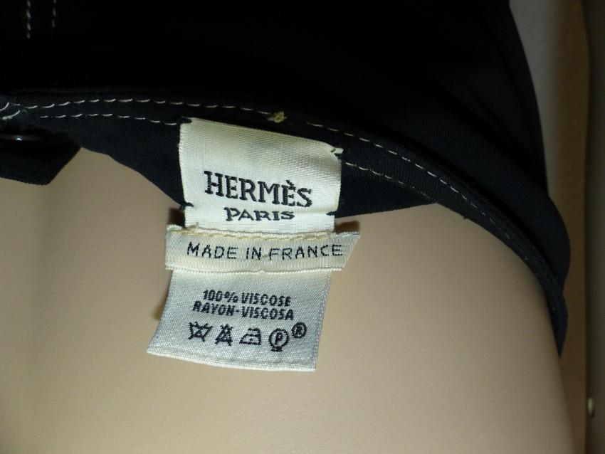 Hermes Black O-Ring Halterneck Evening Dress