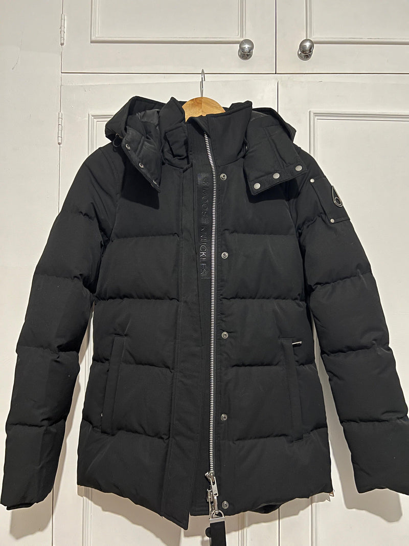 Moose Knuckles Black Mistaya 3Q Puffer Coat