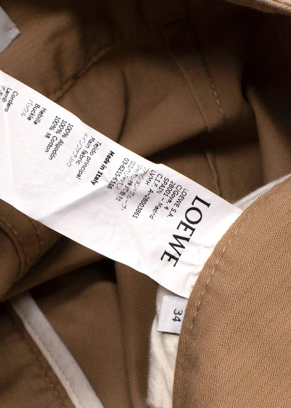 Loewe Beige Buckle Detailing Trousers