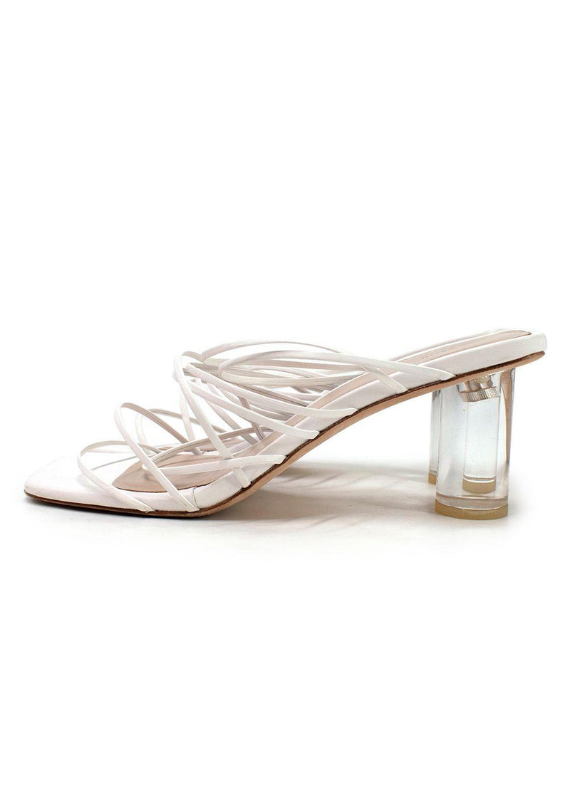 Rejina Pyo White Strappy Mules
