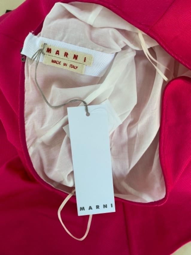 Marni Pink Contrast Underskirt Midi Skirt