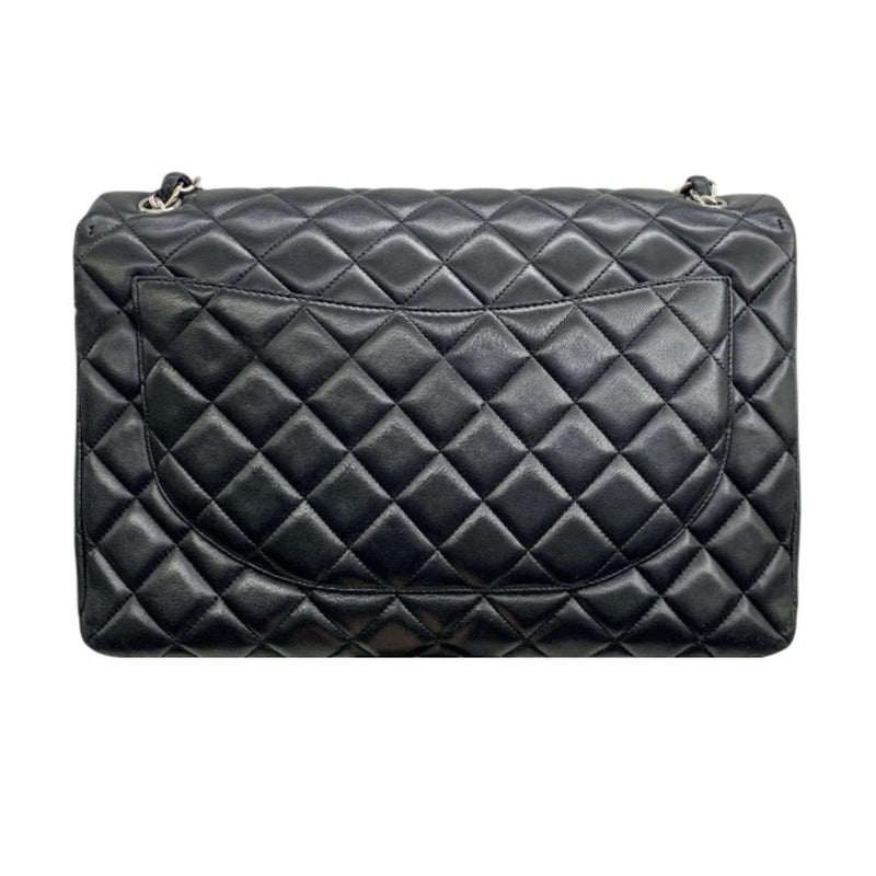 Chanel Black Lambskin Maxi Single Flap Bag