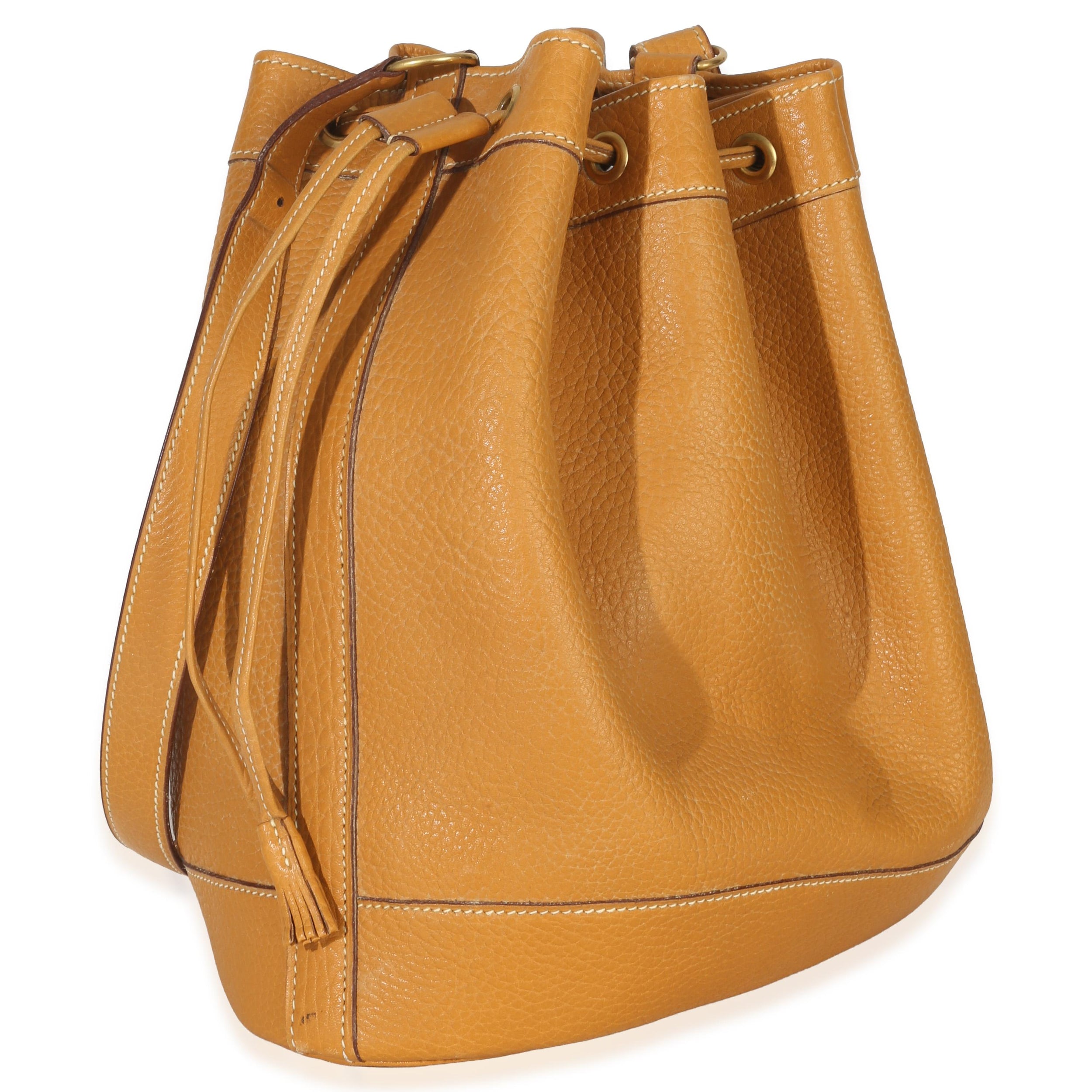Hermès Sable Togo Market Bucket Tote