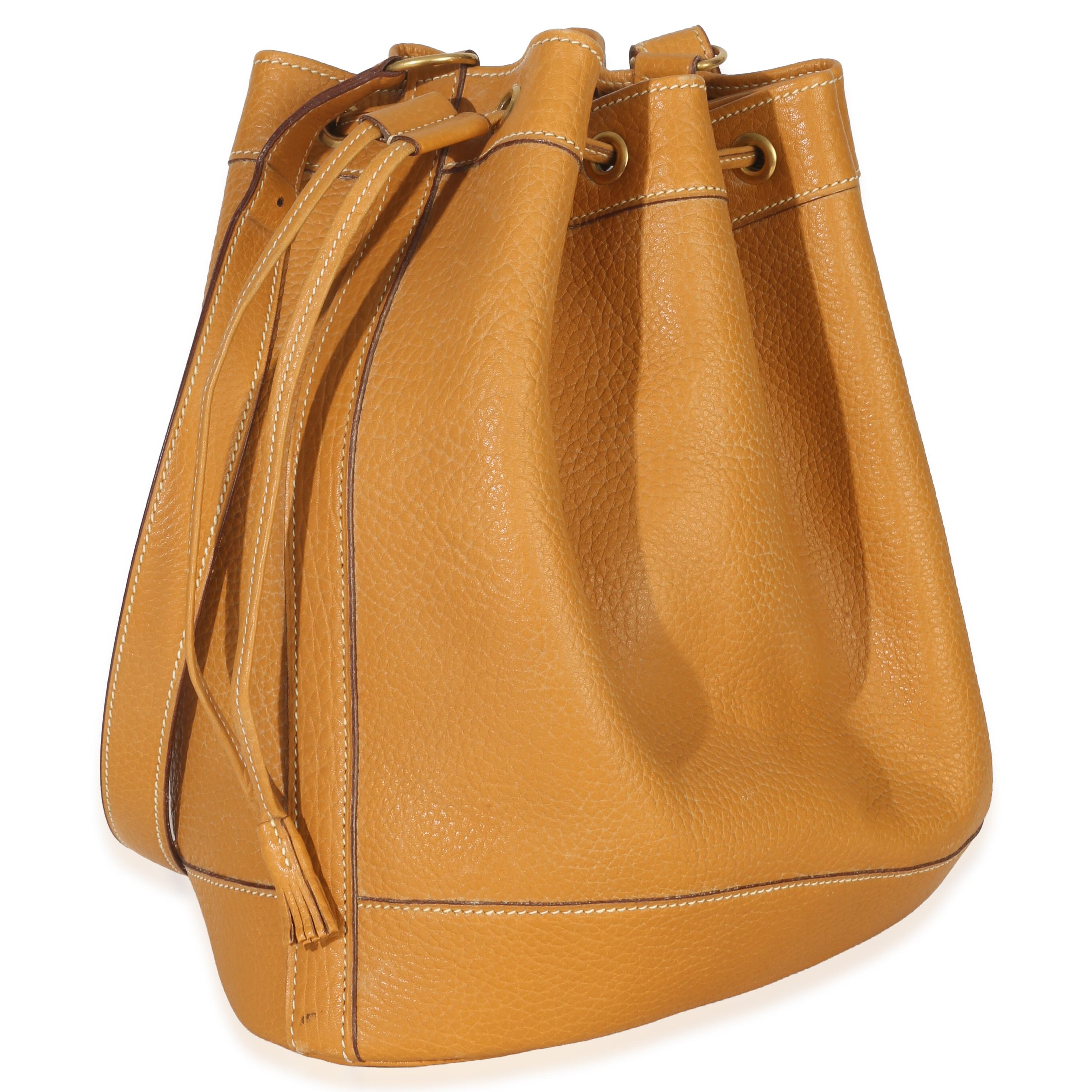 Hermès Sable Togo Market Bucket Tote