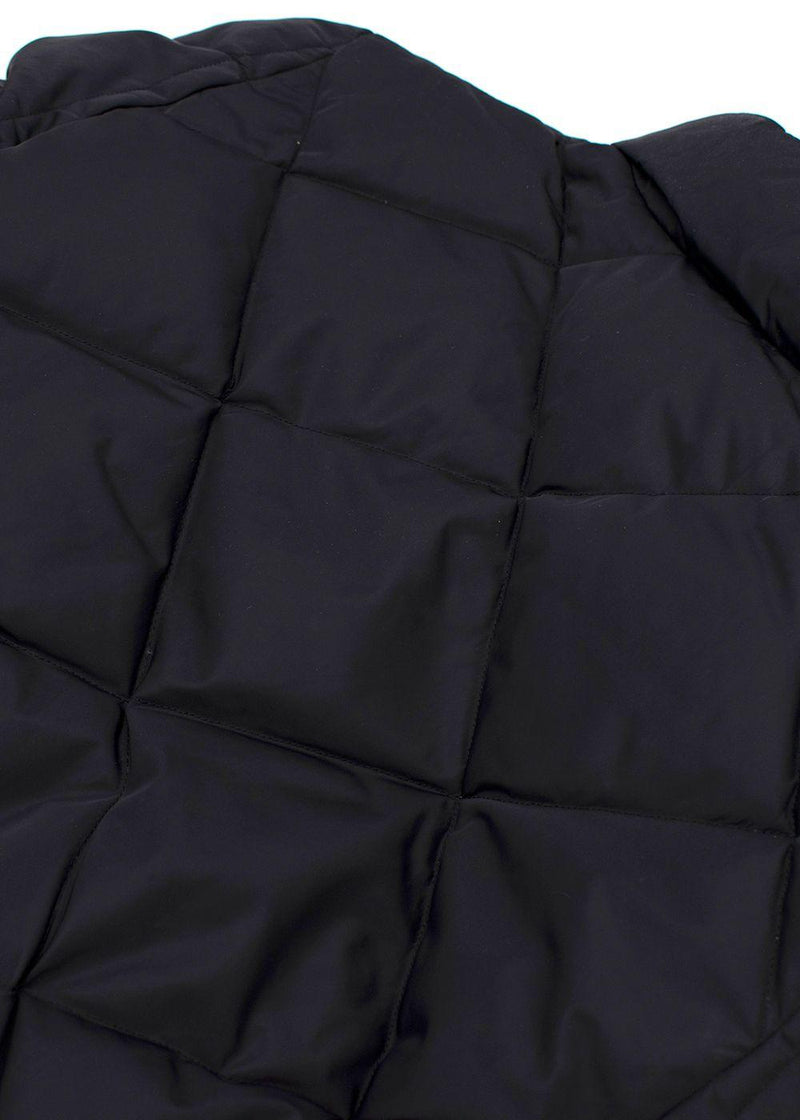 Louis Vuitton Kid's Black Quilted Jacket With Leather Pockets
