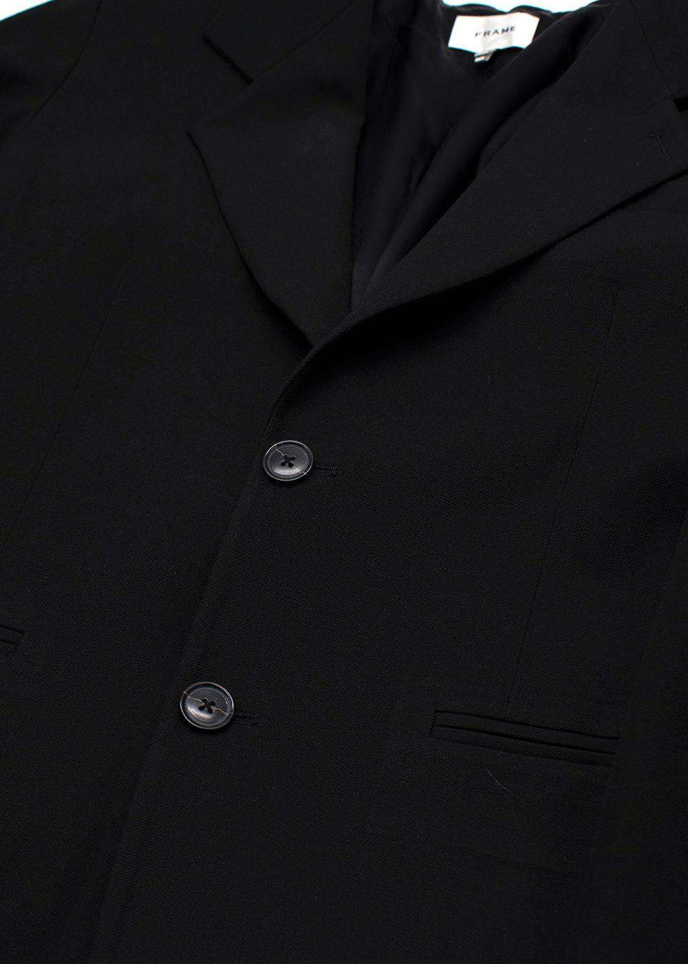 Frame Black Single Breasted Blazer