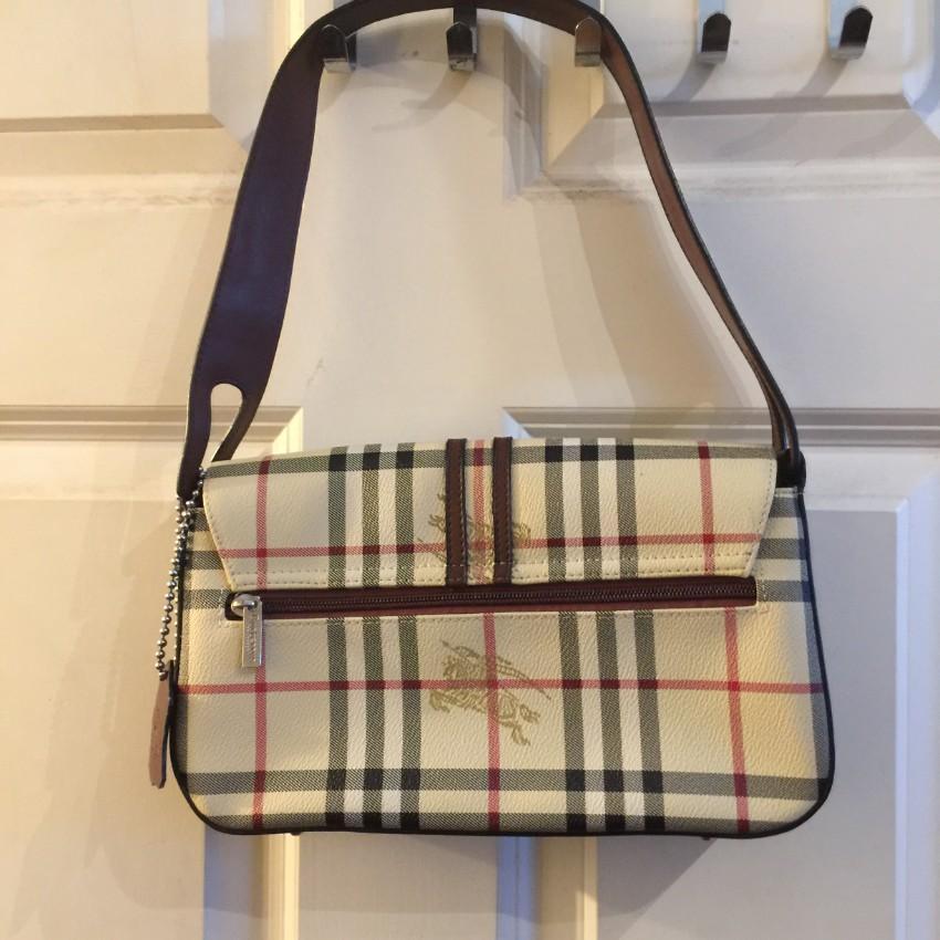 Burberry Vintage Haymarket Check Bag