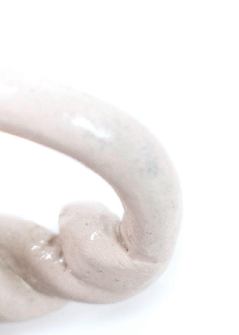 Levens Glazed Clay Chunky Twist Ring