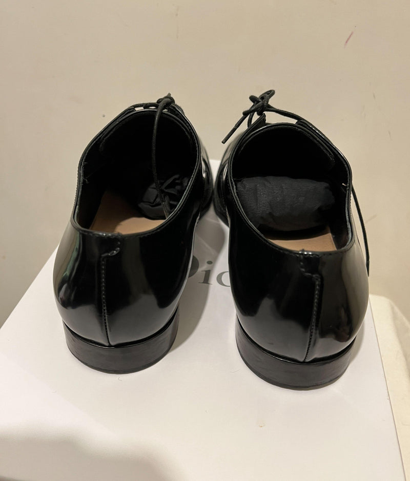 Brushed Calfskin Black Derby Shoes