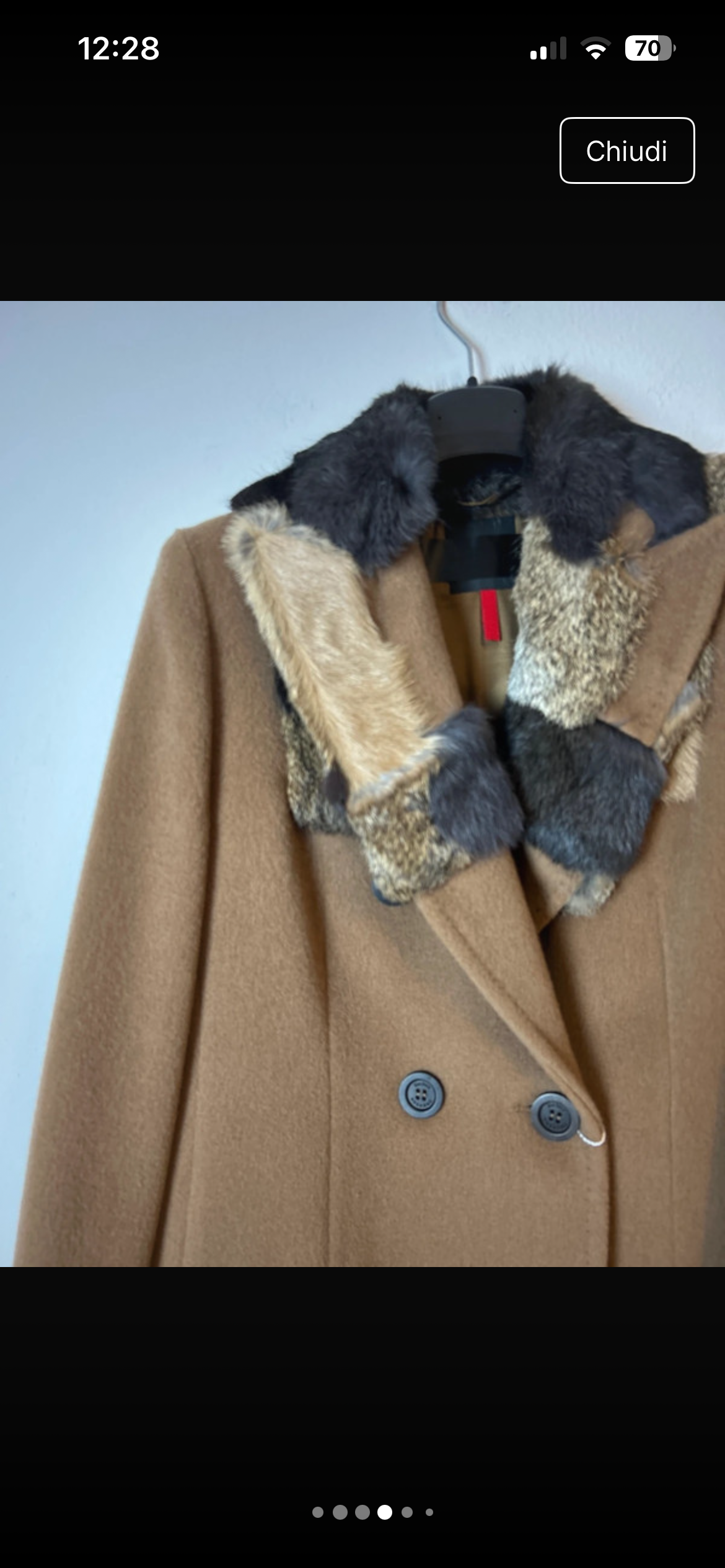 MaxMara Rabbit Collar Camel Coat